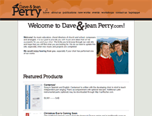 Tablet Screenshot of daveandjeanperry.com